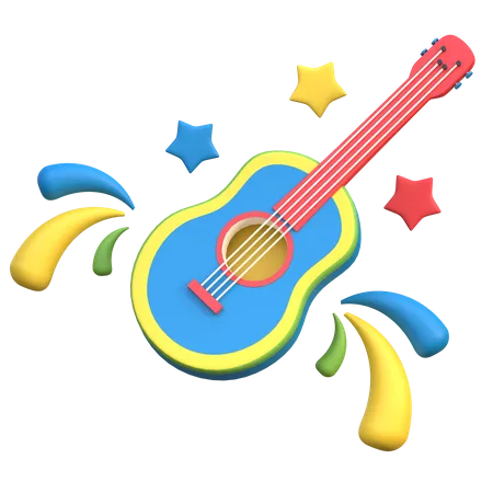 Acoustic Guitar  3D Icon