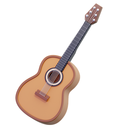 Acoustic Guitar  3D Icon