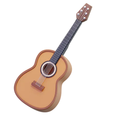 Acoustic Guitar  3D Icon