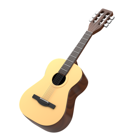 Acoustic Guitar  3D Icon