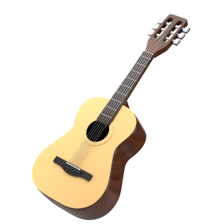 Acoustic Guitar  3D Icon