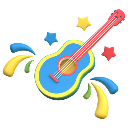 Acoustic Guitar  3D Icon