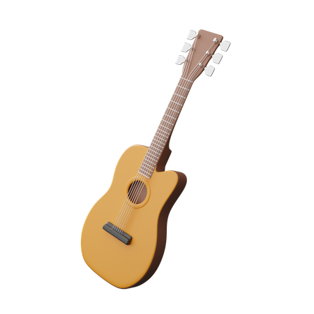 Acoustic guitar  3D Icon