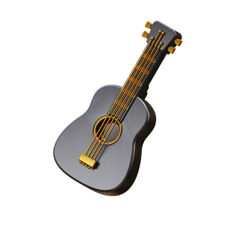 Acoustic Guitar  3D Illustration