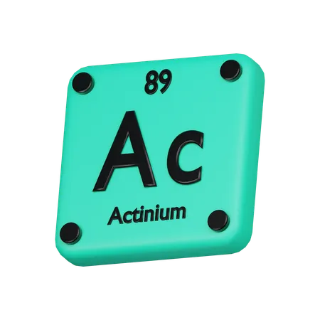 Actinium Element 3 D Icon 3D Icon