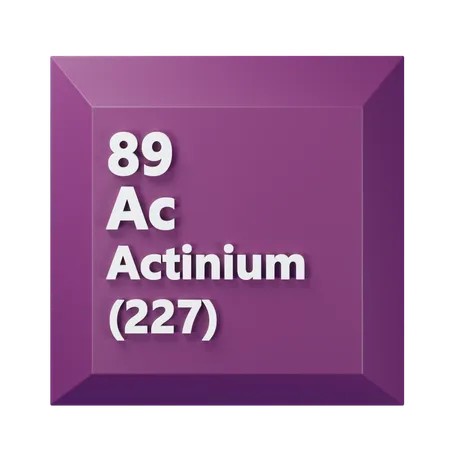 アクチニウム  3D Icon