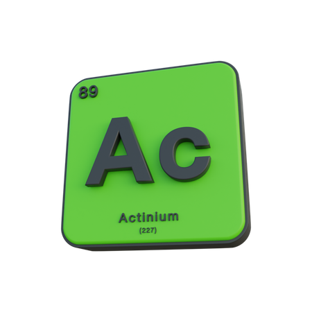 Actinium 3D Illustration