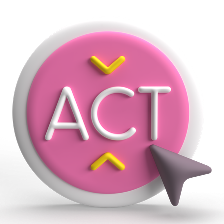 Action  3D Icon