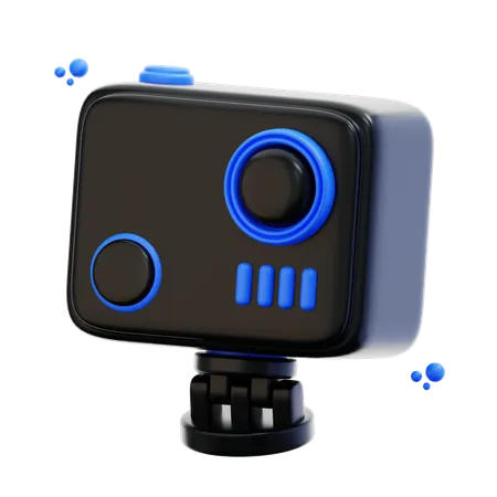 3 D Rendering Action Camera Illustration 3D Icon
