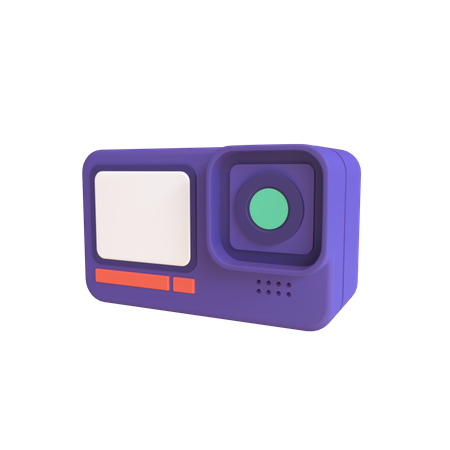 Action camera  3D Illustration