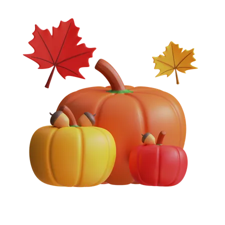 Citrouille de Thanksgiving  3D Icon