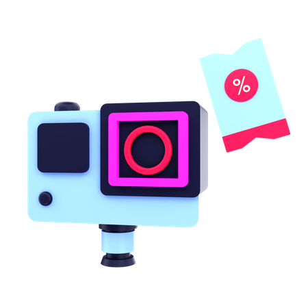 Action-Kamera-Rabatt  3D Icon