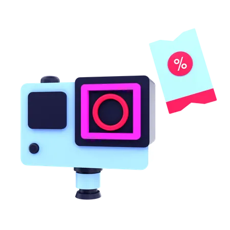Action-Kamera-Rabatt  3D Icon
