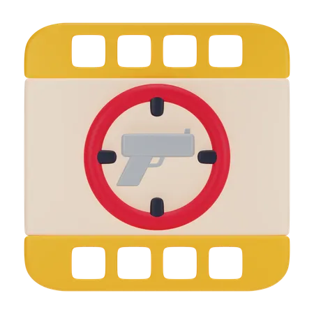 Action Movie  3D Icon