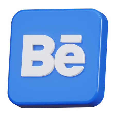 Logotipo 3 D De Behance Icono 3 D 3D Icon
