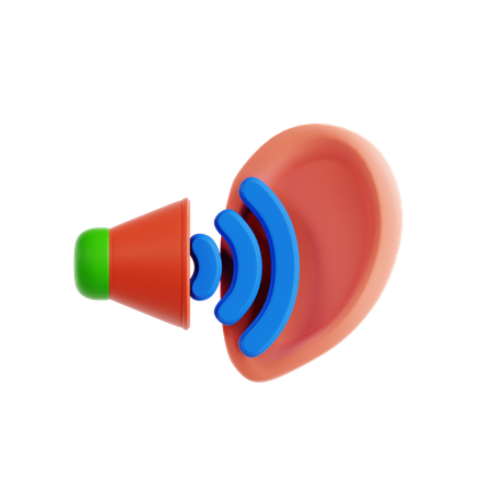 Active Listening  3D Icon