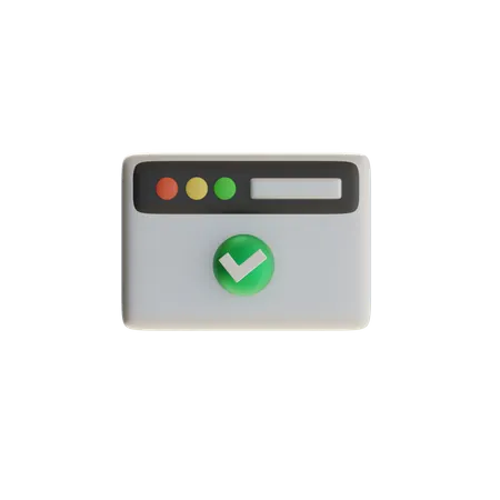 활성 탭 선택  3D Icon