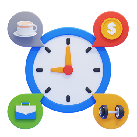 Les activités quotidiennes  3D Icon