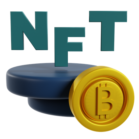 Activo digital nft  3D Icon