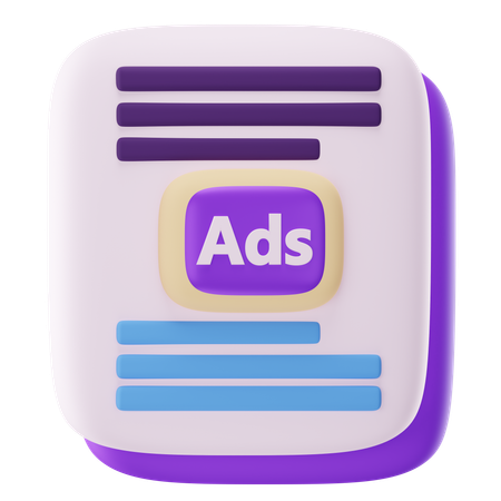 Actualités publicitaires  3D Icon