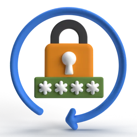 Actualización de contraseña  3D Icon