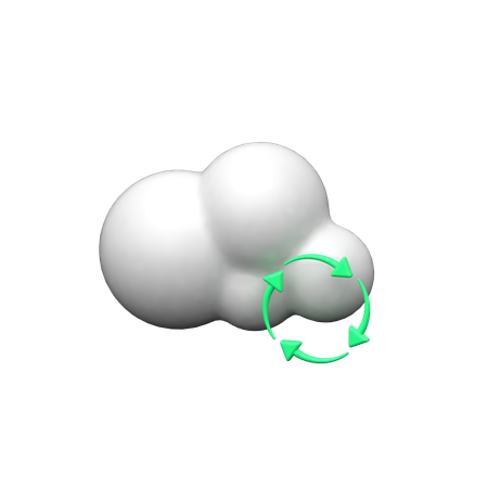 Actualización de la nube  3D Icon