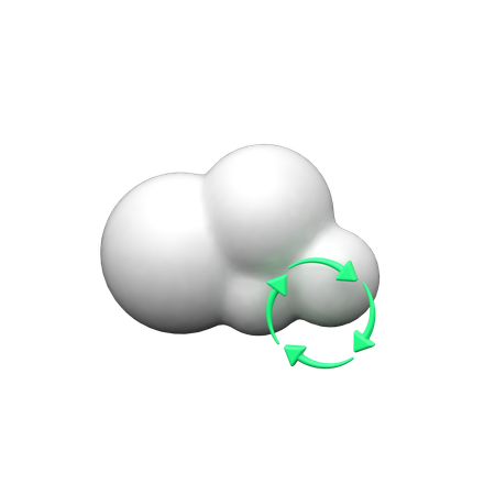 Actualización de la nube  3D Icon