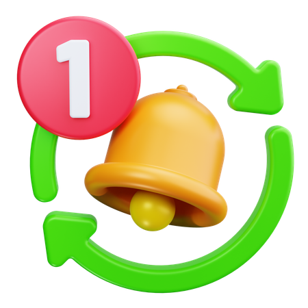 Actualización de notificación  3D Icon