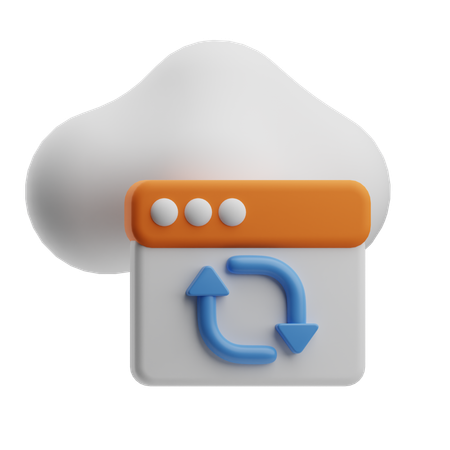 Actualización de la nube  3D Icon