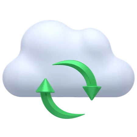 Actualización de la nube  3D Icon