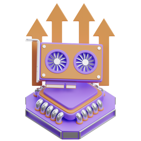 Actualizaciones de hardware de minería  3D Icon