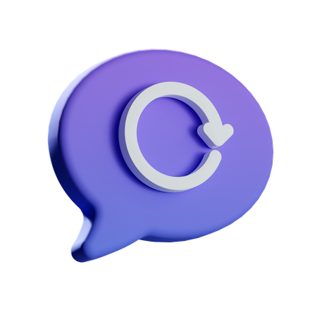 Actualizar chat  3D Icon