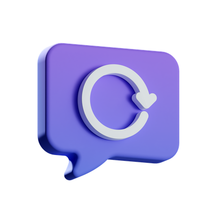 Actualizar chat  3D Icon