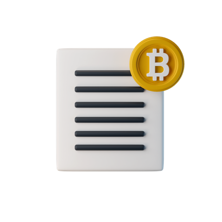 Acuerdo bitcoin  3D Icon