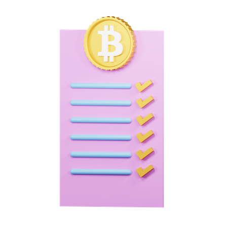 Acuerdo bitcoin  3D Icon