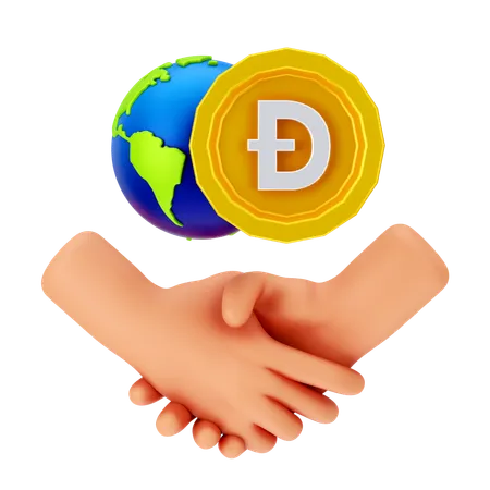 Acuerdo de dogecoin  3D Icon