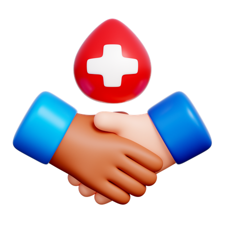 Acuerdo de donación de sangre  3D Icon
