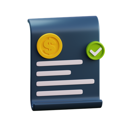 Acuerdo financiero  3D Icon