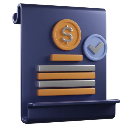 Acuerdo de financiación  3D Icon