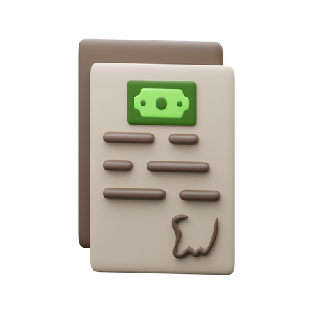 Acuerdo financiero  3D Icon