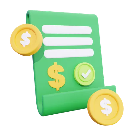 Acuerdo financiero  3D Icon