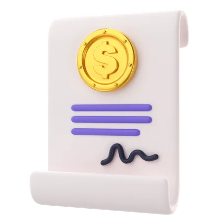 Acuerdo financiero  3D Icon