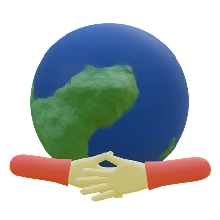 Acuerdo global  3D Icon