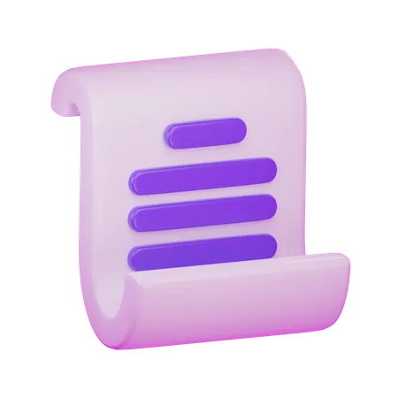 Documento de acuerdo  3D Icon