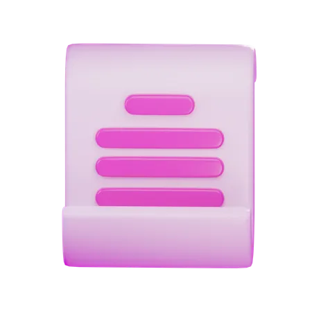 Documento de acuerdo  3D Icon