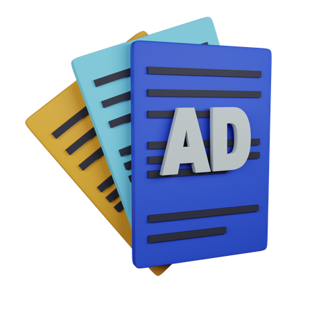 Acuerdo publicitario  3D Icon