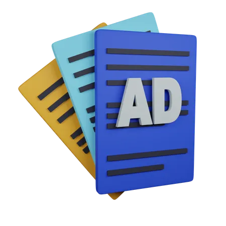 Acuerdo publicitario  3D Icon