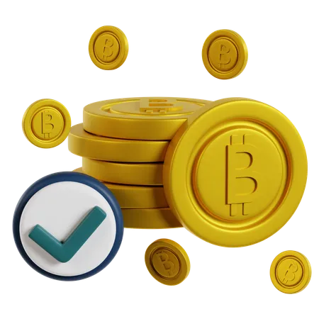 Acumulação de riqueza em Bitcoin  3D Icon