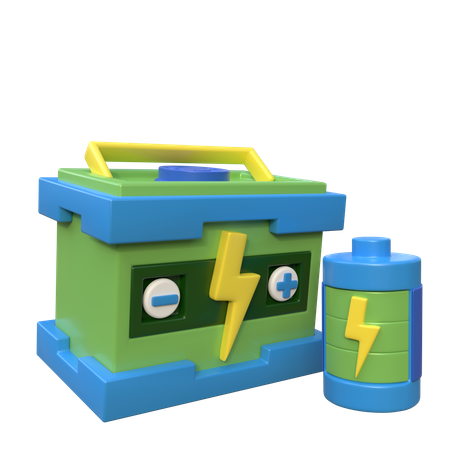 Acumulador  3D Icon