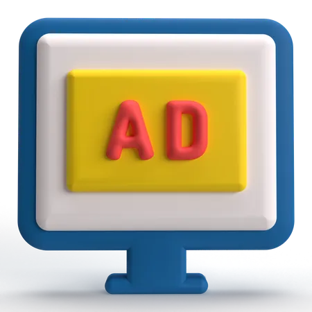 AD  3D Icon